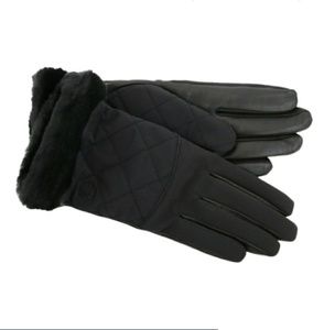 Ugg Quilted Leather Smart Gloves
